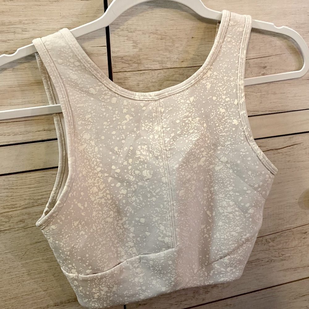 Lululemon Paint Splattered cropped tank